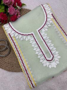 Beau costume de créateur-Pent et Dupatta avec point de chaîne avec coupe - Product Image 2