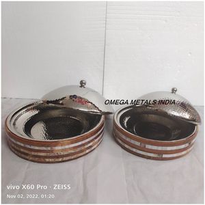 Fabricant Ensemble de casseroles arabes en métal Pot de qualité et chauffe-aliments pour la décoration de la maison et de la cuisine Bon pour servir des casseroles - Product Image 1