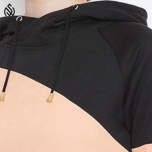 Diseño personalizado señoras 100% algodón pulóver sudadera invierno Streetwear con capucha Jogging Fitness bordado frente Sudadera con capucha - Product Image 4