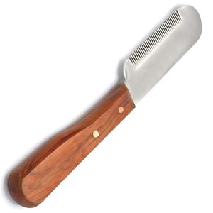 Cuchillo pelador para el cuidado de perros, herramienta recortadora, cuchillos peladores con mango de madera con hoja de acero inoxidable - Product Image 4
