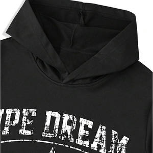 Chándal Pantalones acampanados Sudadera con capucha y pantalones Conjuntos Logotipo personalizado Pantalones de chándal acampanados de peso pesado Chándal estampado completo para hombres al por mayor - Product Image 3