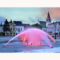 2026 Neues Design Große Tanzende Wasserfontänen-Show mit Edelstahl-Lichtdüsenpumpe und Kabel