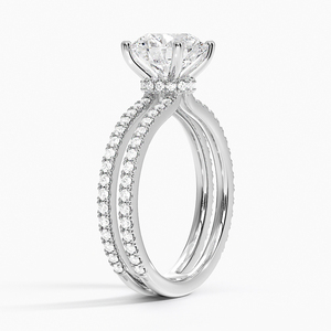 Forme de coeur Fine Fashion VVS Lab Grown Diamond 14k Solid Gold Bague de fiançailles haut de gamme personnalisée pour les femmes au prix de gros - Product Image 3