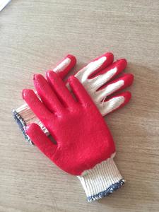 Gants de sécurité vietnamiens en coton tricoté avec revêtement en latex, anti-coupure, antidérapants, réutilisables, avec poignet en caoutchouc, jauge 10, pour la protection au jardinage - Product Image 3