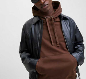 Venta al por mayor ropa de calle personalizada de gran tamaño de peso pesado en blanco liso sudaderas con capucha Logotipo de impresión de soplo personalizado para el invierno - Product Image 5