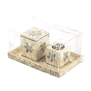 Superventas para Ramadán Madre de perla Mubkhara Madera religiosa con diseño de variedad Hecho a mano de alta calidad de Vietnam - Product Image 1