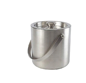 Aluminium <b>Wine</b> Cooler <b>Bucket</b> Barware Silver <b>Wine</b> Chiller Personalized <b>Wine</b> <b>Cooling</b> Tub Ice <b>Bucket</b> with Knob Handle Polished - Product Image 5