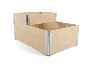 Single-Faced Plywood Collapsible Pallet Collar Environmentally Friendly with 4 <b>Hinges</b> Quick Assembly - Product Image 2