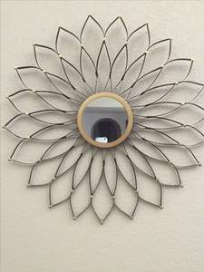 Artistic Metal <b>Wall</b> <b>Mirror</b> Frame with Laser-cut Patterns for Modern <b>Wall</b> Styling <b>Mirror</b> Frame with <b>Vintage</b> Elegance - Product Image 6