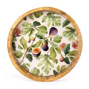 Bandeja de madera de resina con base deslizante suave para facilitar el transporte de alimentos Modelo de boda y fiesta - Product Image 1