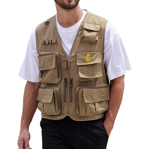 Chaleco Cargo personalizado de calidad superior para hombre, Material de lona transpirable, cálido y cómodo para el verano, disponible en diferentes tamaños - Product Image 1