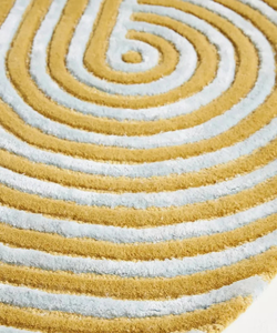 Ensemble de tapis de haute qualité en coton tufté à la main, motif abstrait moderne, écologique, adapté aux animaux domestiques, à poils longs - Product Image 1