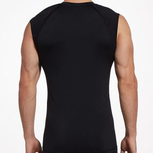 2025 nouveauté hommes coupe ajustée 100% coton sans manches débardeur basique chemise décontractée raccord Gym débardeur - Product Image 2