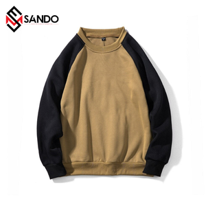 OEM Logo personnalisé Sweatshirts à capuche d'hiver en coton et polyester épais pour hommes, sweatshirts à col rond, polaire unisexe épaisse et unie pour tous - Product Image 2