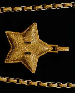 Colgante de Moissanita Bicolor con Incrustaciones de Micro Pavé en Plata de Ley, Joyería Hip-Hop con Dijes - Product Image 4