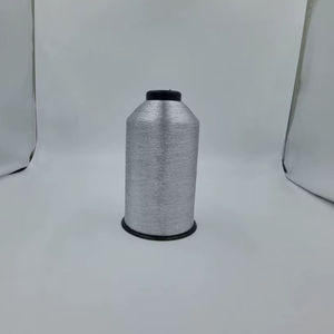 Premium SHREE VIDHATA JARI SILVER Denier Metallic Zari Nylon MX-Type <b>Yarn</b> 110D for Textile Industry Embroidery Hand Knitting - Product Image 1