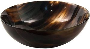 UTILISATEUR EAUX BOL EN CORNE DE BUFFALO POUR SERVIR LES ALIMENTS Bol en corne décoratif UNIQUE pour centres de table Bol en corne durable - Product Image 4