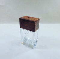 Botellas de Perfume de Madera de Diseño Único, Tapas de Botellas de Perfume de Madera con Forma de Bola Grabada Personalizada de Fábrica