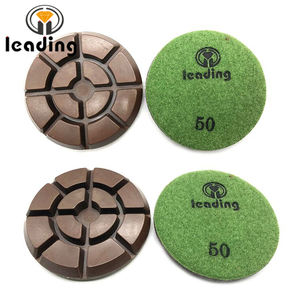 Disque de polissage en résine Typhoon de 4 po / 100x10 mm pour béton, à utiliser à sec ou à l'eau, pour le polissage des sols en béton et en terrazzo - Product Image 5