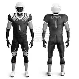 Kit de football américain avec coussinets absorbant les chocs et tissu de maillot résistant à la décoloration - Product Image 2