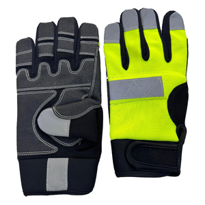 Customized Flexible Leather Protective <b>Mechanic</b> Gloves for Construction Work Wear Safety Hand Gloves - Product Image 1
