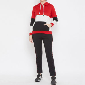 Ensemble de survêtement pour femmes grande taille imprimé de haute qualité, deux pièces, pour l'entraînement, la salle de sport, le fitness, 100% coton - Product Image 1