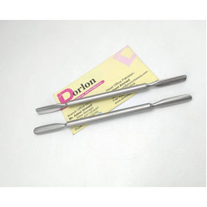 Professionnel En Acier Inoxydable Cuillère Poussoir Peau Morte Remover Manucure Outils Double Côtés En Acier Inoxydable Nail Cuticule Poussoir - Product Image 1
