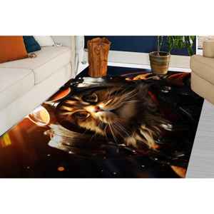 Steampunk Cat <b>Doormat</b>: Sci-Fi Feline Welcome Rug, Printed Rug,Chenille Rug - Product Image 2