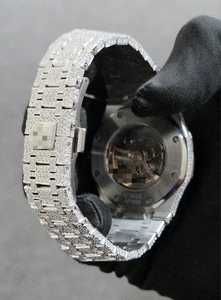 Luxury Business VVS Moissanite Diamond Iced Automatic Mechanical Watch Men Miyota Movement Stainless Steel Band Glass - Product Image 4