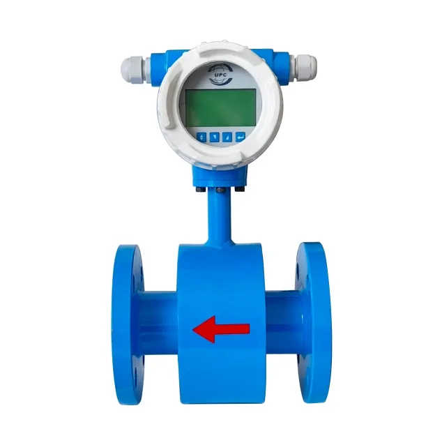 Digital Electromagnetic Flow Meter with Gprs Gsm Telemetric with Size 15 to 3000 MM Conductive Liquid Waste Water & Water