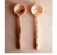 Cuillères à salade en résine faites à la main, personnalisées, écologiques, compatibles lave-vaisselle, outils de cuisine, couleur personnalisée, modernes, 11 pouces