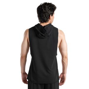 Factory Supply <b>Men</b> <b>Sleeveless</b> <b>Hoodie</b> Hooded Tank Available With Custom Print Gym Casual Use - Product Image 2