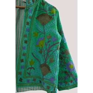 <b>Womens</b> Hand Embroidered <b>Velvet</b> <b>Jacket</b> Festive Wear, Partywear, Traditional Style with Modern Elegance - Product Image 3