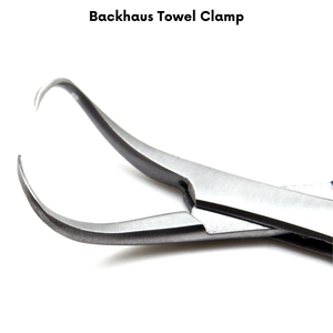 Pinces à serviettes de haute qualité en acier inoxydable, pinces à serviettes à rotule, pinces hémostatiques, instruments chirurgicaux de base, Pakistan - Product Image 2