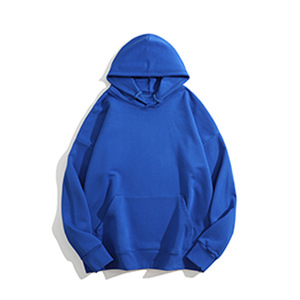 เสื้อฮู้ดดี้ผู้ชายผ้าฝ้าย 100% ทรงโอเวอร์ไซส์ สีพื้น สำหรับฤดูใบไม้ร่วงและฤดูใบไม้ผลิ เนื้อผ้าหนานุ่ม สวมใส่สบาย รับสกรีนโลโก้ตามแบบ - Product Image 5
