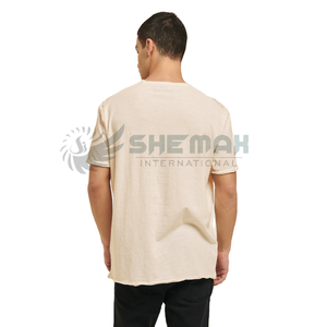 T-shirt pour homme en coton doux Col ras du cou classique Manches courtes Idéal pour un usage quotidien Activités de plein air ou aventures de voyage - Product Image 3