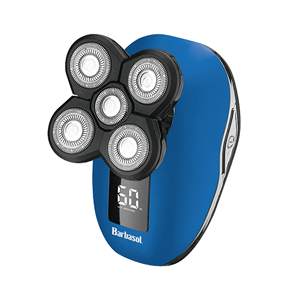 Afeitadora Eléctrica Recargable Impermeable con Pantalla LCD, Triple Cuchilla de Cinco Filamentos, Lavable, para Uso Corporal, Certificación Alemana IPX7 - Product Image 4