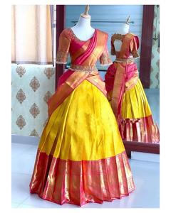 Ropa de fiesta india y Sari de red de estilo Bollywood con Secuencia de arcoíris lechoso de lujo y Sari de trabajo de borde de trabajo de hilo con blusa - Product Image 3