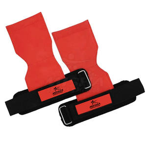 Coussinets de poignée d'haltérophilie Support de poignet de gymnastique Logo personnalisé Réglable Fitness Coussinets de poignée d'haltérophilie Compression - Product Image 1