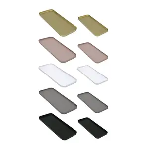 Plateau Rectangle en fer classique couleur noire ensemble de 2 plateaux de service de grande taille et plateau décoratif pour hôtel et restaurant en vrac - Product Image 6
