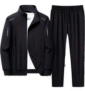 Chándales personalizados de dos piezas para entrenamiento para correr con cremallera para hombre, cómodo forro polar con capucha en tamaño 6XL para invierno, suministro ODM a bajo precio - Product Image 4