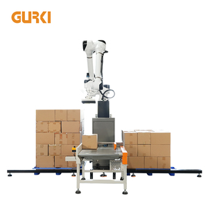 Gurki tốc độ cao đầy đủ tự động <span class=keywords><strong>Robot</strong></span> <span class=keywords><strong>palletizing</strong></span> hệ thống carton trường hợp hộp cobot palletizer cho kho/nhà máy - Product Image 2