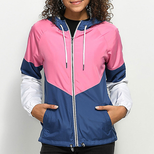 Comfortable Stylish <b>Women</b> Shearling Woven Windbreaker <b>Jacket</b> Custom Wholesale Breathable Nylon <b>Lightweight</b> Fashion Outdoor Wear - Product Image 1