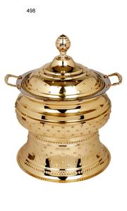 Gold Plated Dome Shape Chafing Dish Hot Food Storage Serving Chafing Dish Luxury Hotel Buffet <b>Catering</b> Serving Chafing Dish - Product Image 6