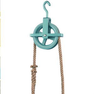 190mm Diameter Braun Construction Pulley with <b>Hook</b> Safety Device and Cross Bracket - Product Image 3