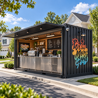 Kiosque de restauration rapide de restaurant de conteneur mobile moderne de nouvelle conception avec le meilleur prix