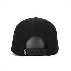 Wholesale Custom Embroidery Logo Laser Cut <b>Hat</b> Baseball 6 Panel Cotton Polyester <b>Flat</b> Brim Outdoor Light Weight Water Proof Cap - Product Image 3