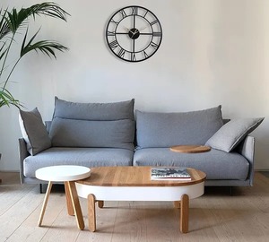 Reloj de pared romano de Metal redondo negro elegante diseño atemporal clásico perfecto para sala de estar dormitorio Oficina y decoración de pasillo - Product Image 6