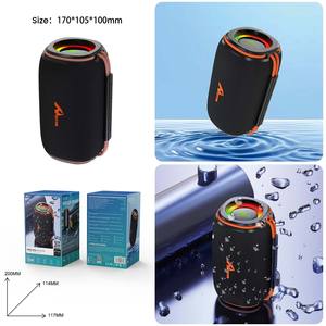 Home Digitalome 15W Mini Wireless RGB <b>LED</b> <b>Speaker</b> Waterproof and Battery Powered with Plastic Cabinet for Portable SPA-113 Use - Product Image 4