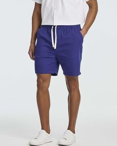 Vente en gros de shorts de plage d'été décontractés pour hommes taille moyenne shorts de surf en polyester uni avec poches et service OEM respirant - Product Image 1